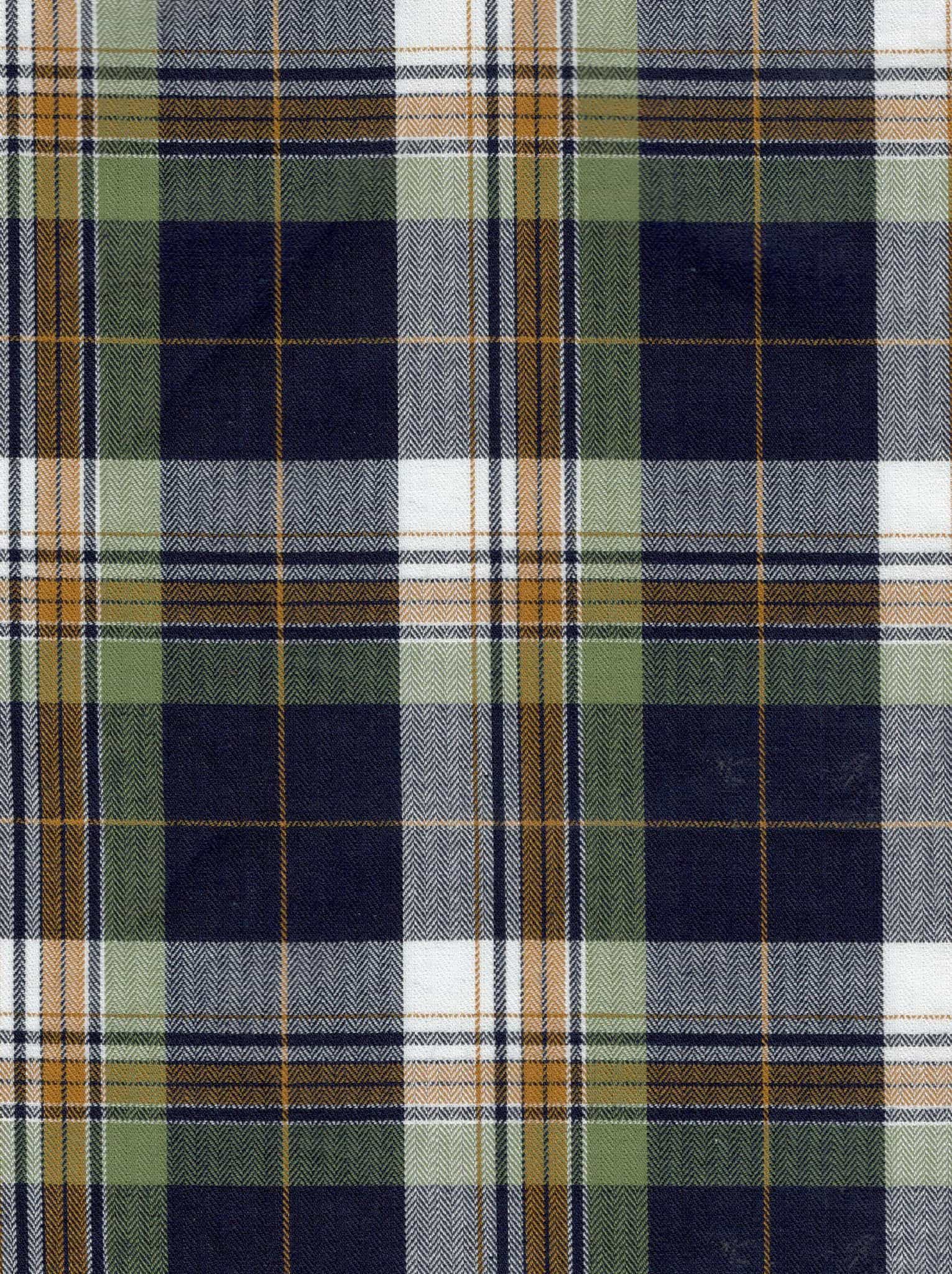 Indigo Herrinbone Twill Checks 8050A - Image 1