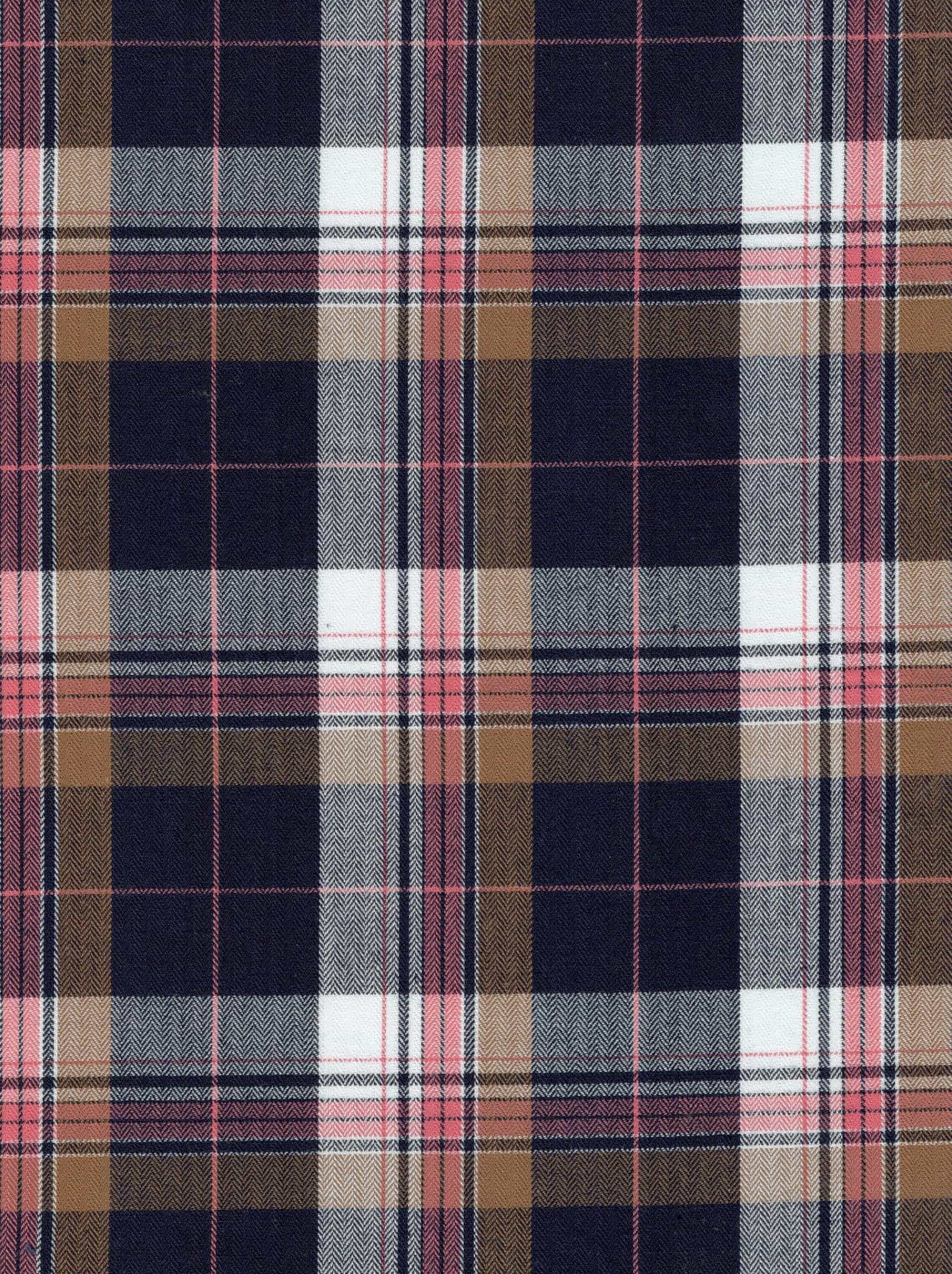 Indigo Herrinbone Twill Checks 8050B - Image 1