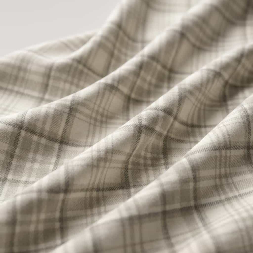 Yarn Dyed Twill Brushing Checks 7040 - Image 3