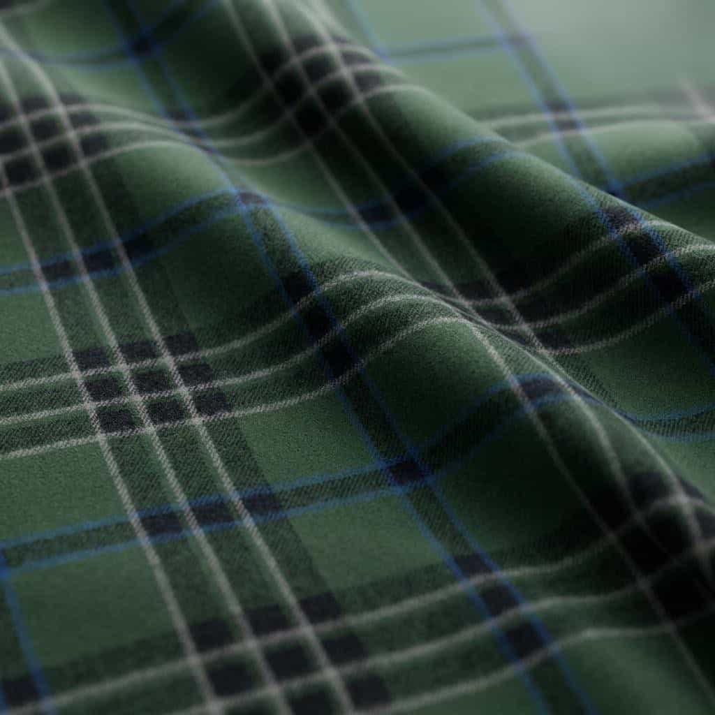 Yarn Dyed Twill Brushing Checks 7041 - Image 3