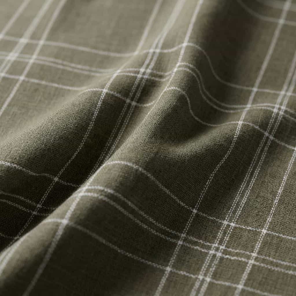 Yarn Dyed Lyocell Poly Dobby Checks 9057C - Image 3