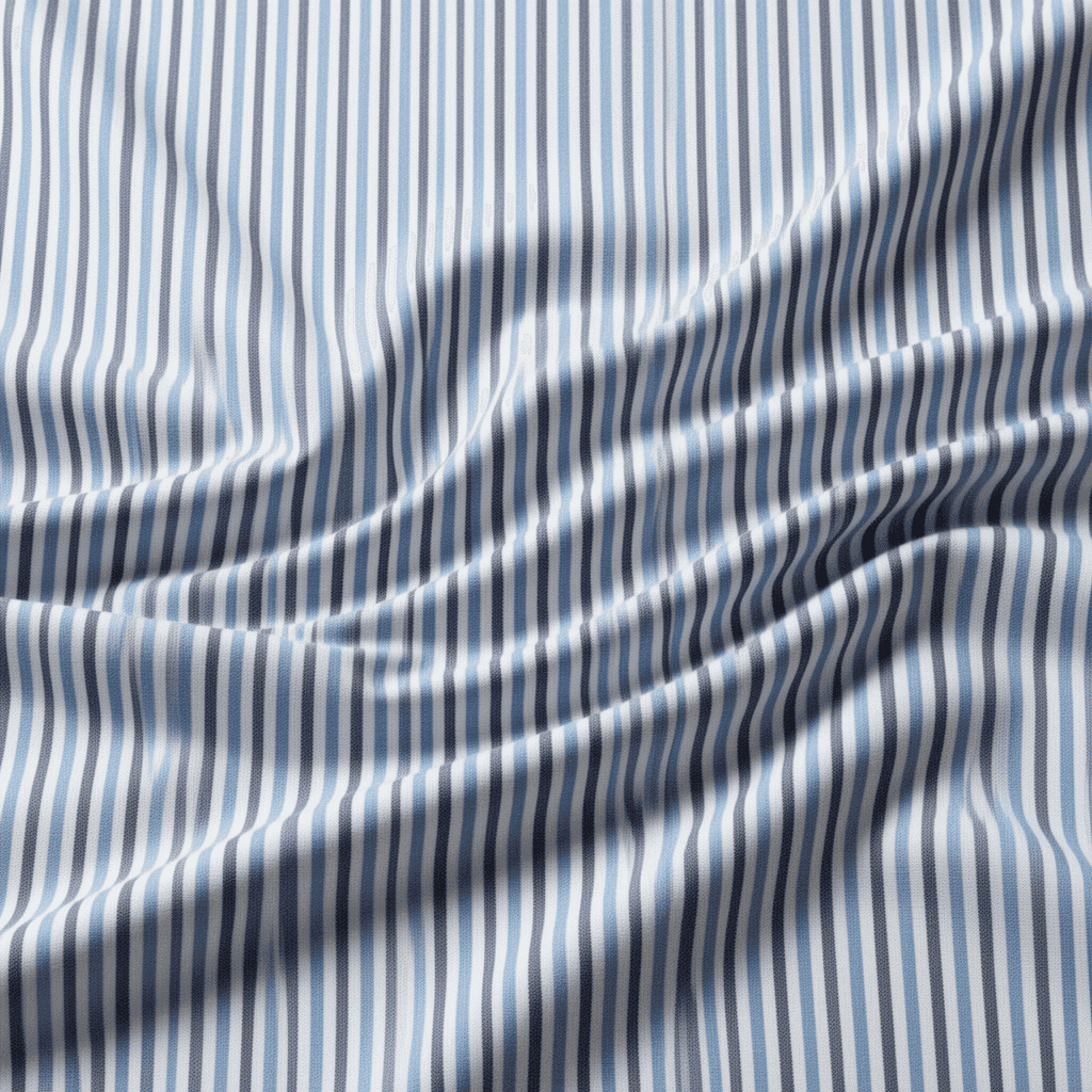 Poplin Gingham Stripe 1007F - Image 3