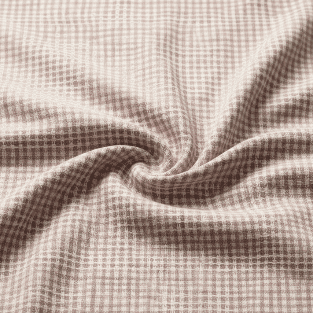 Yarn Dyed Poly Cotton Dobby Checks 9077B - Image 3