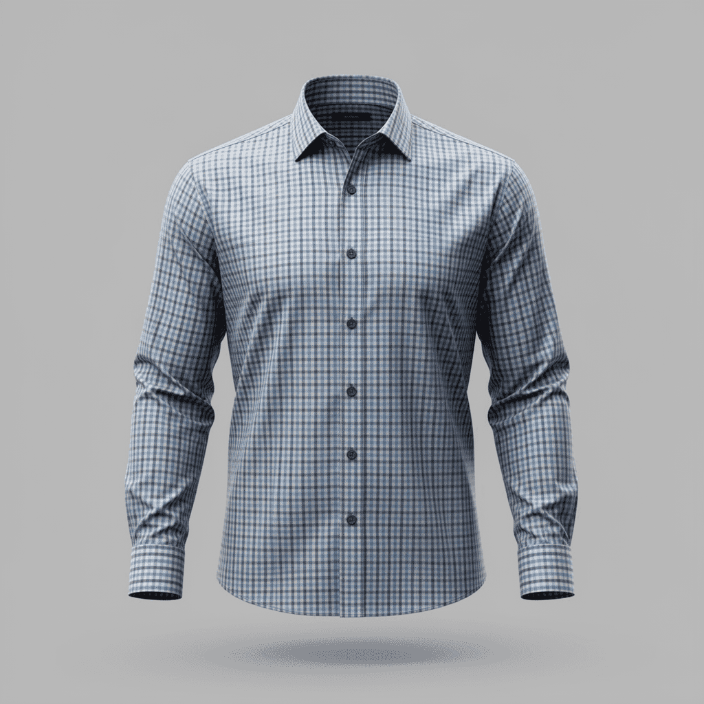 Poplin Gingham Checks 1006F - Image 5