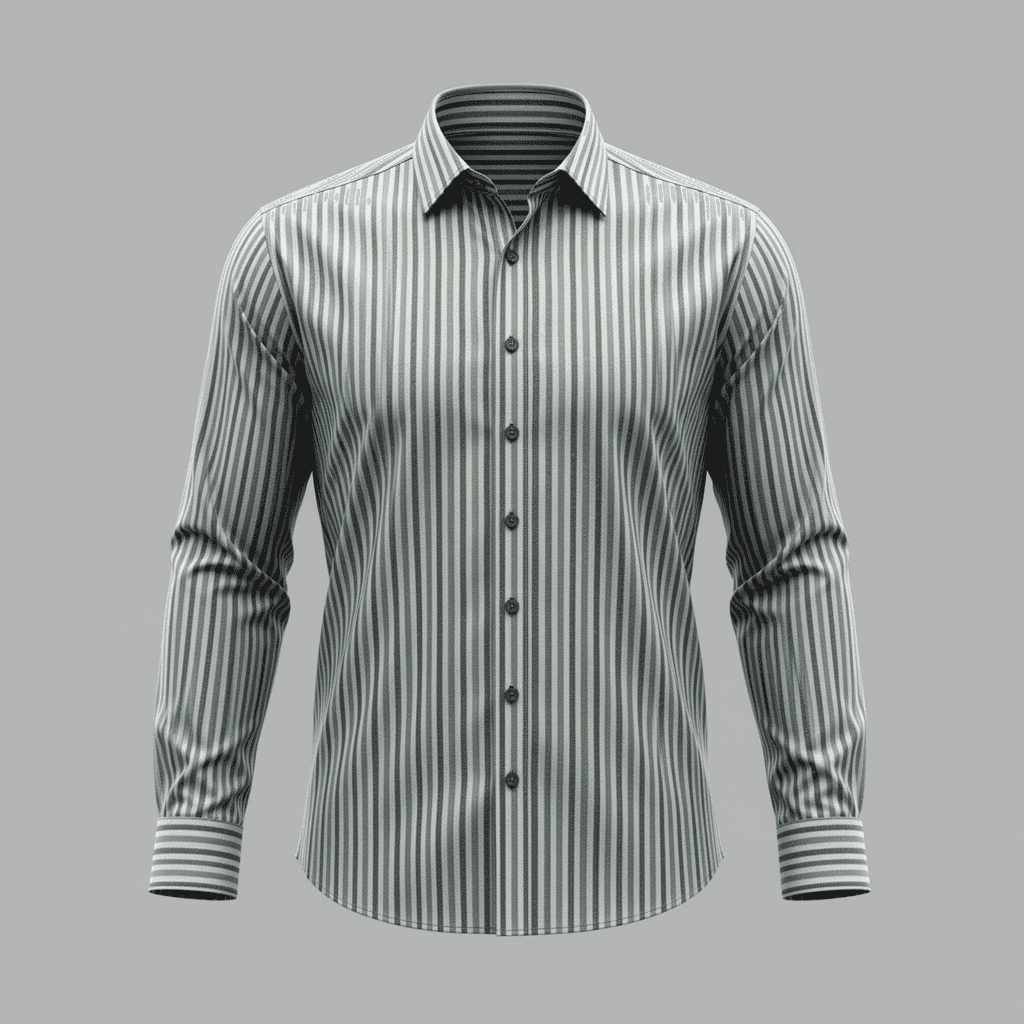 Poplin Gingham Stripe 1007E - Image 5