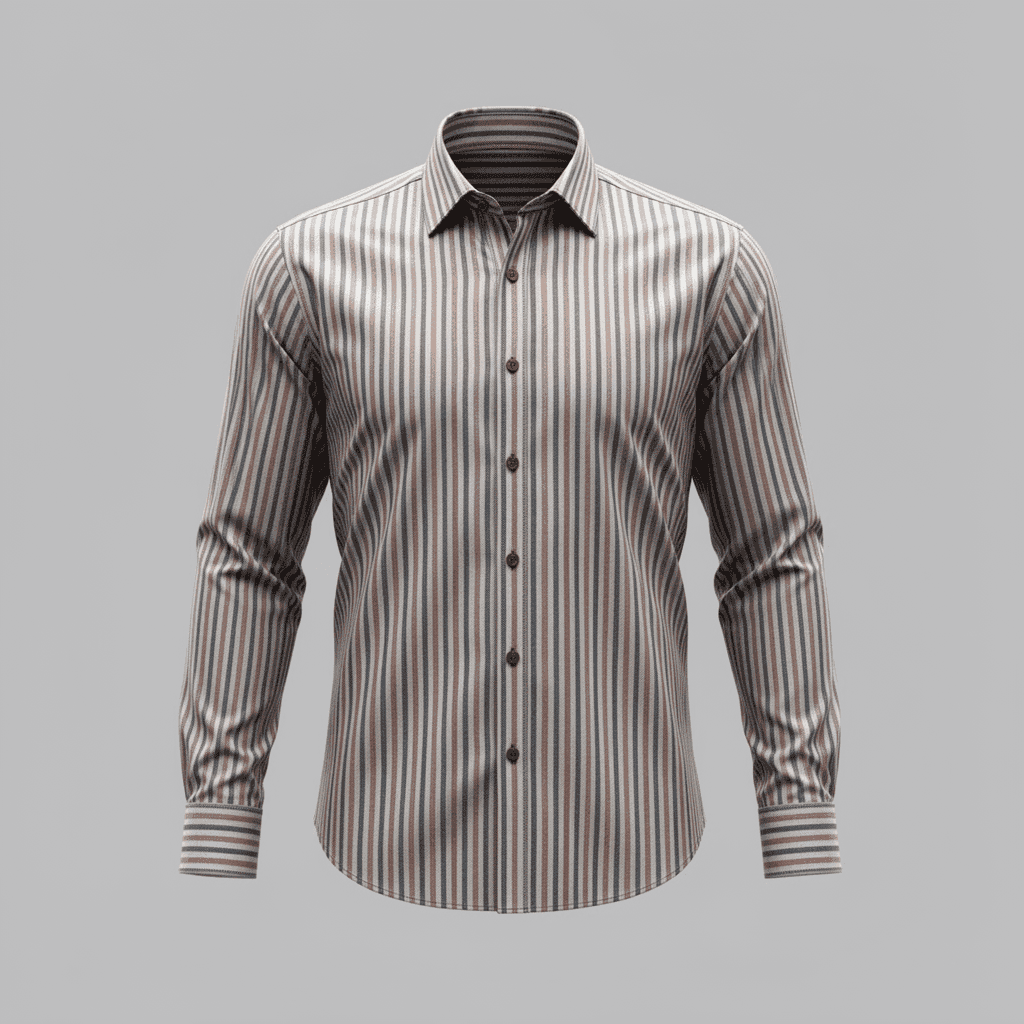Poplin Gingham Stripe 1007G - Image 5