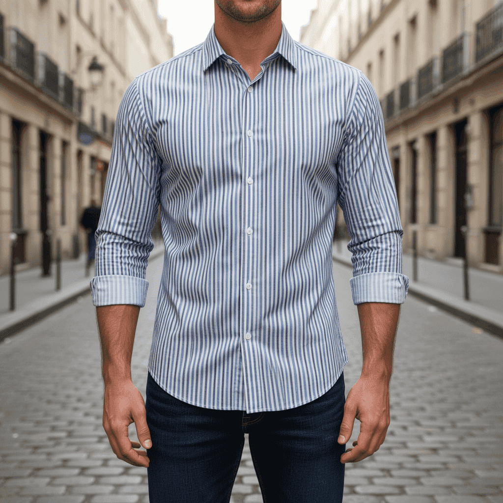 Poplin Gingham Stripe 1007F - Image 2
