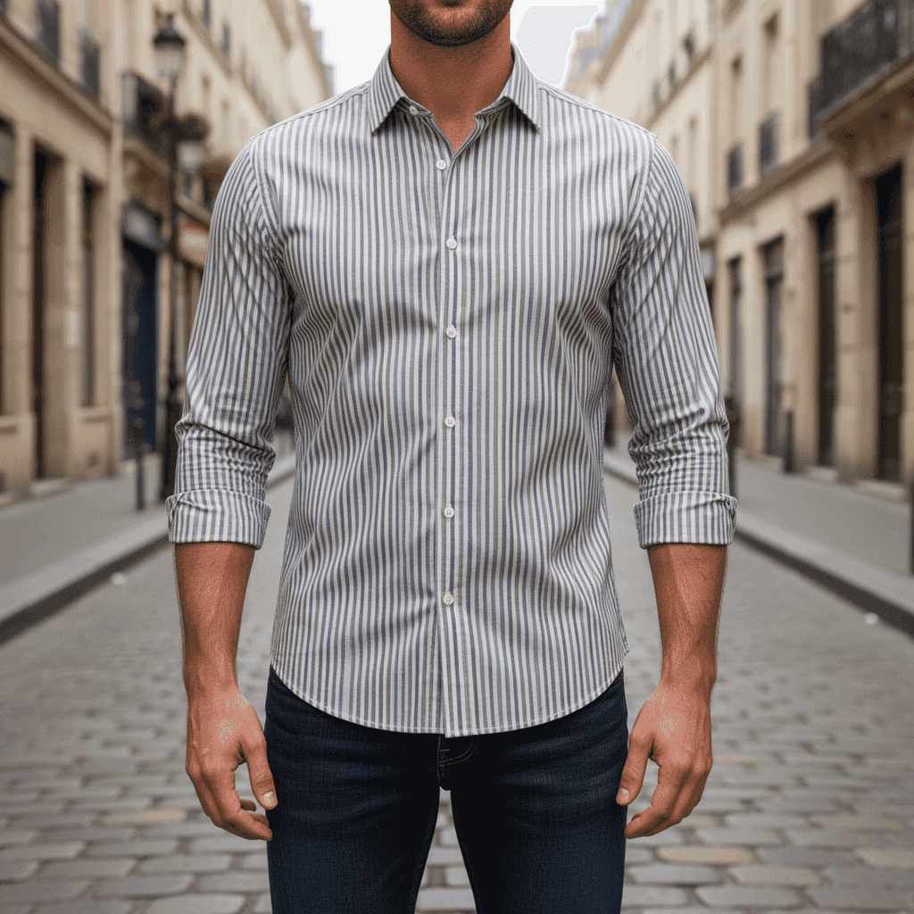 Poplin Gingham Stripe 1007H - Image 2