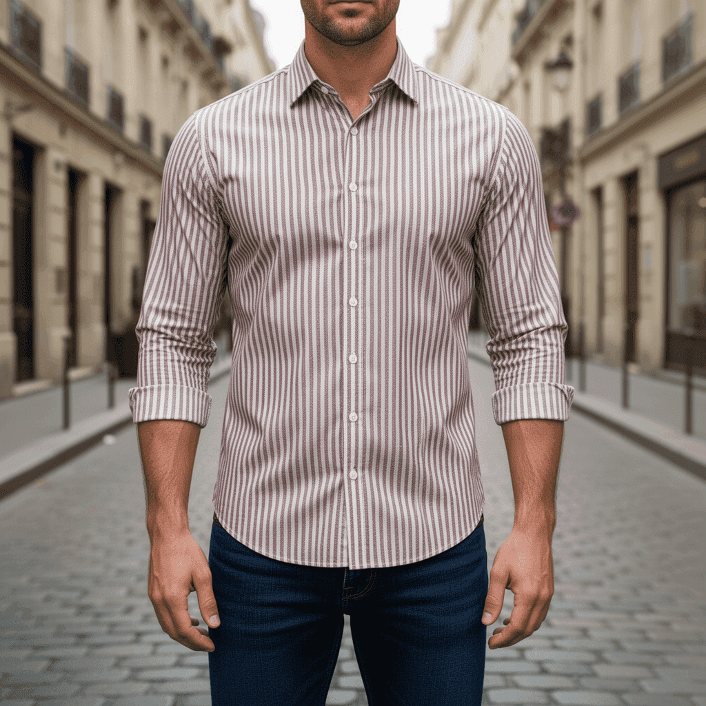 Oxford Gingham Stripes 2581G - Image 2