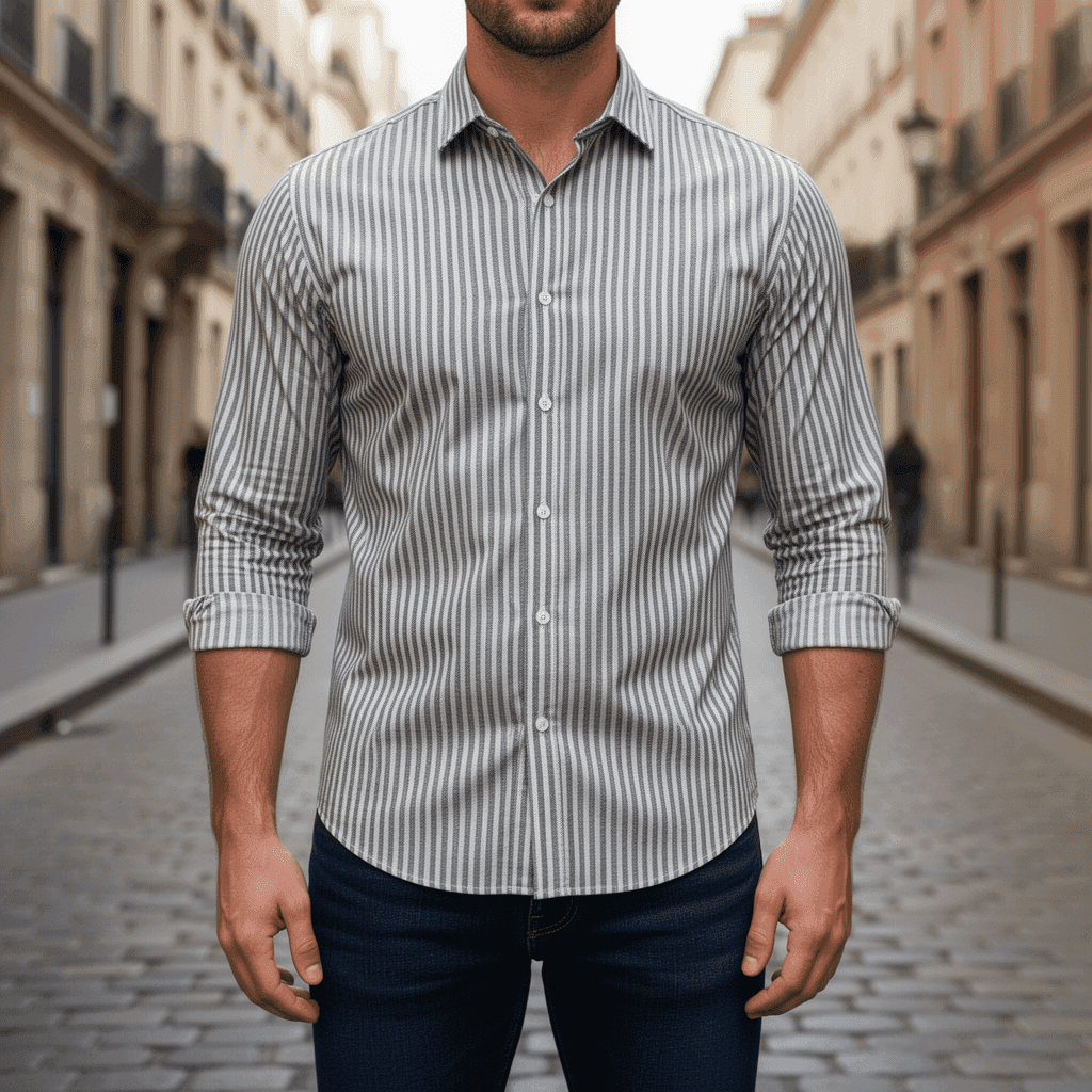 Oxford Gingham Stripes 2581J - Image 2