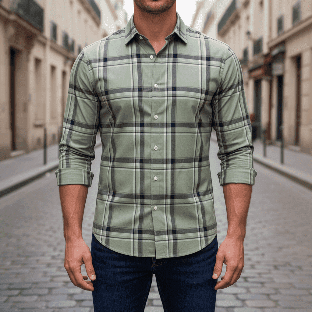 50s Poplin Checks 6038B - Image 2
