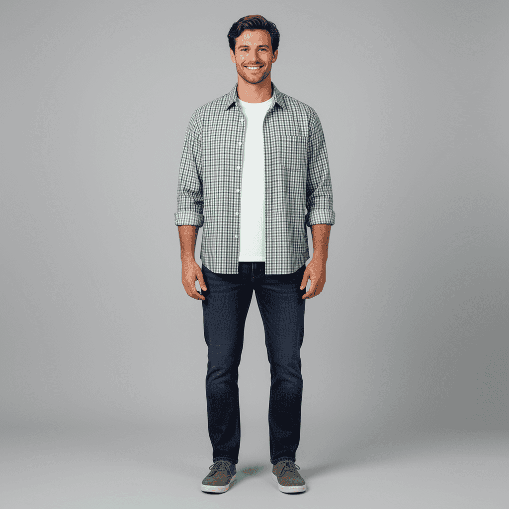 Poplin Gingham Checks 1006E - Image 4