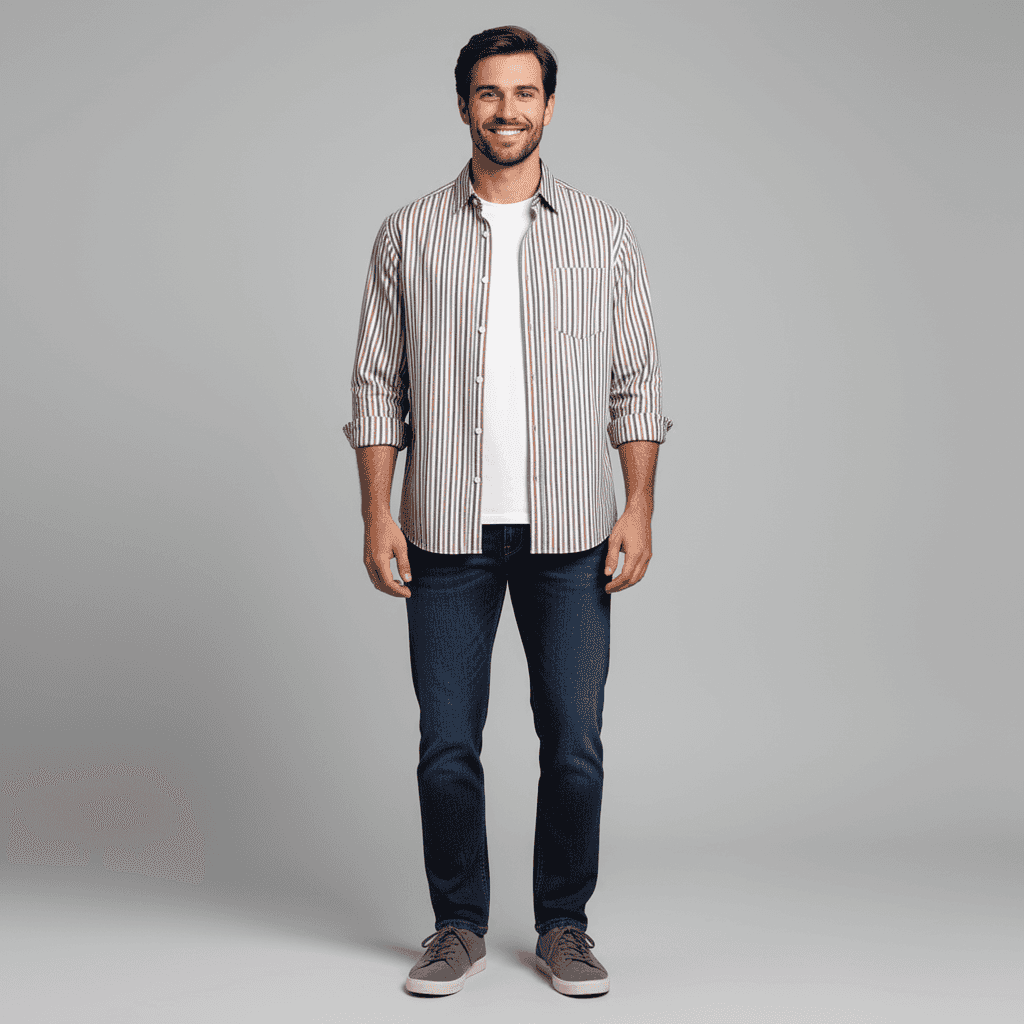 Poplin Gingham Stripe 1007G - Image 4