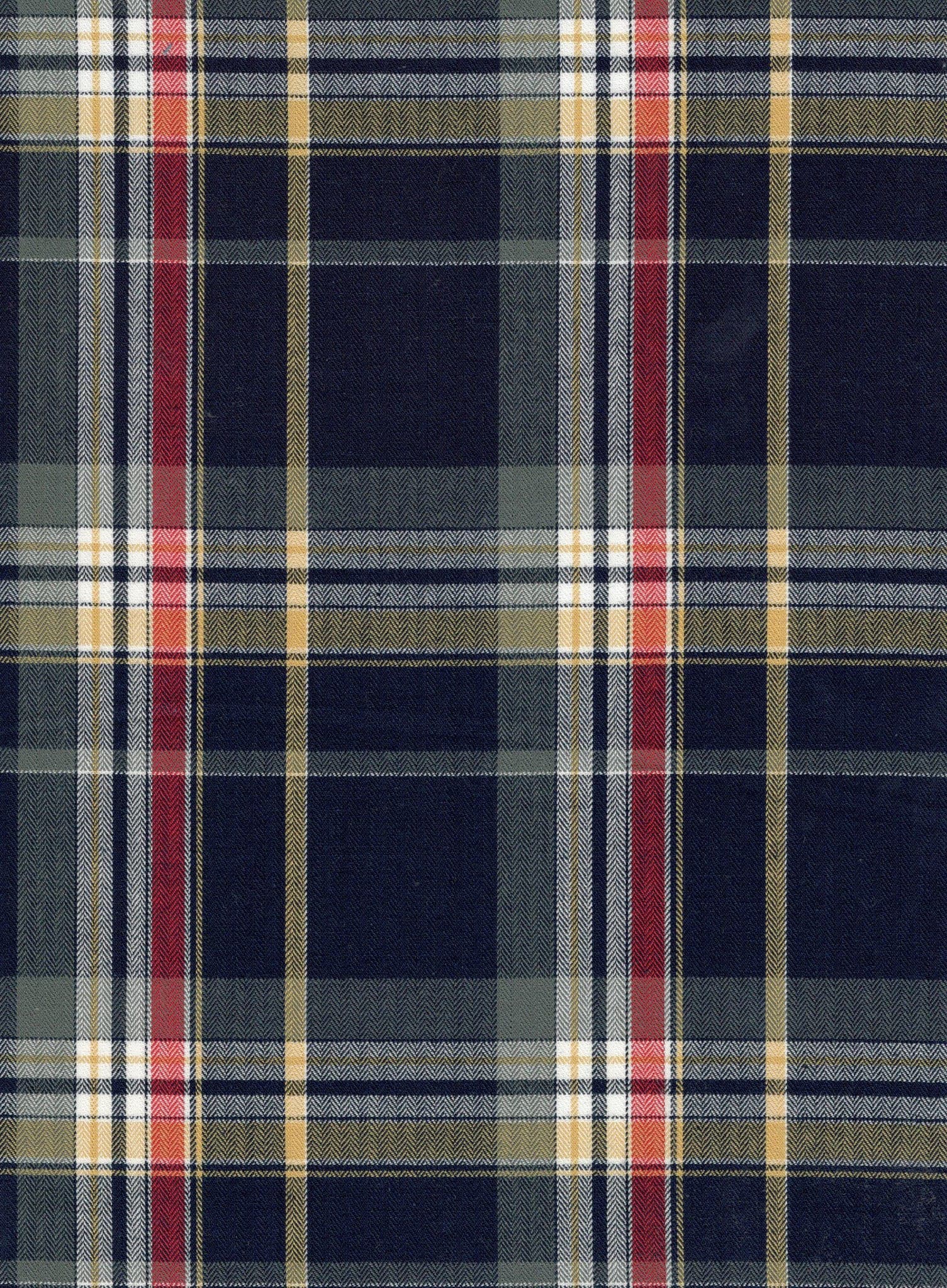 Indigo Herrinbone Twill Checks 8049B