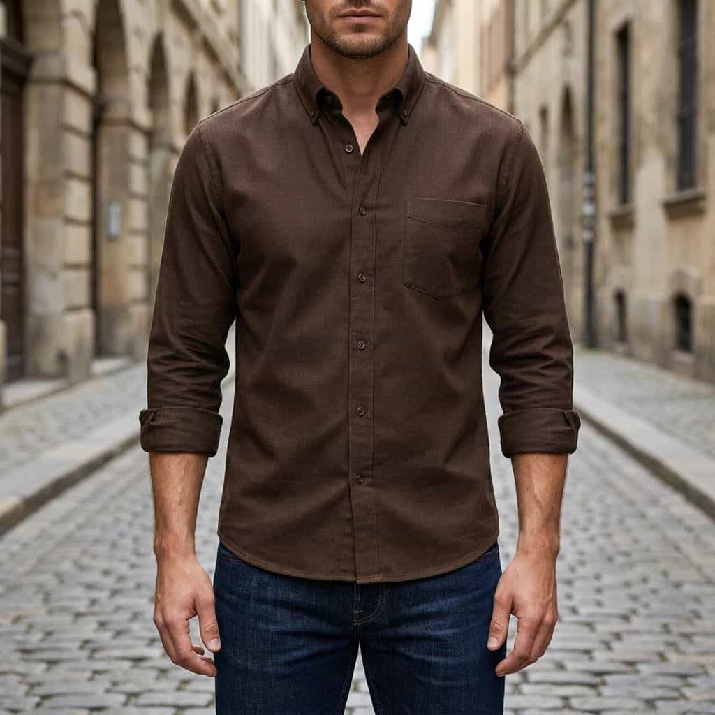 Piece Dyed Peach Finish Oxford 9070G - Image 2